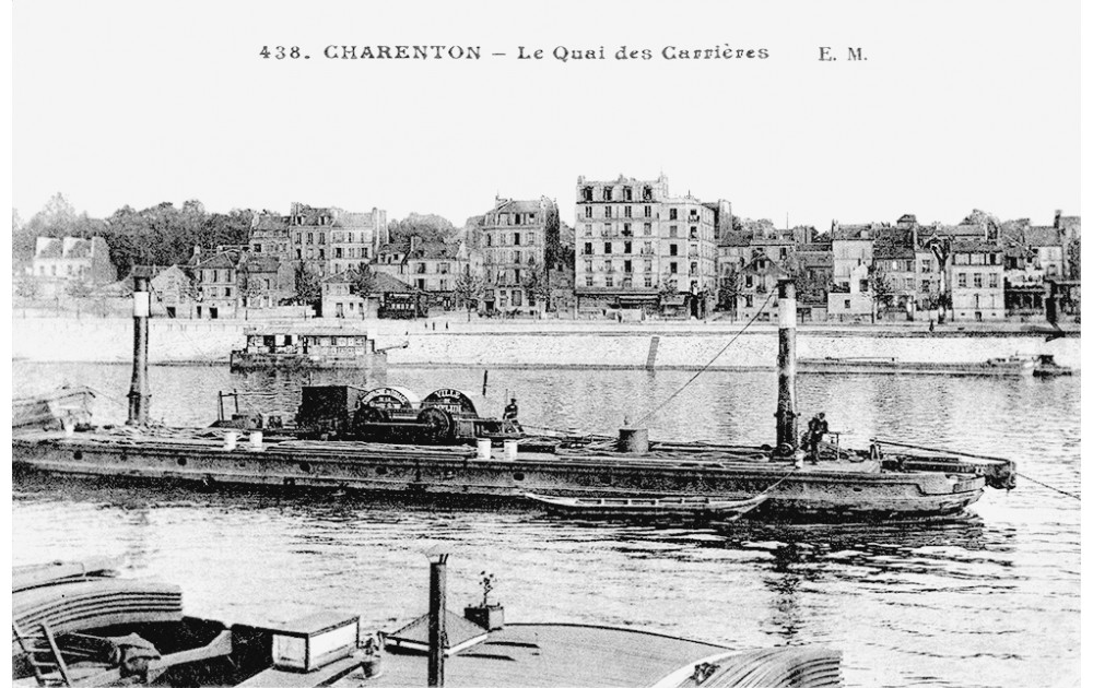 Photo du quai des carrières à charenton le pont dans les années 20