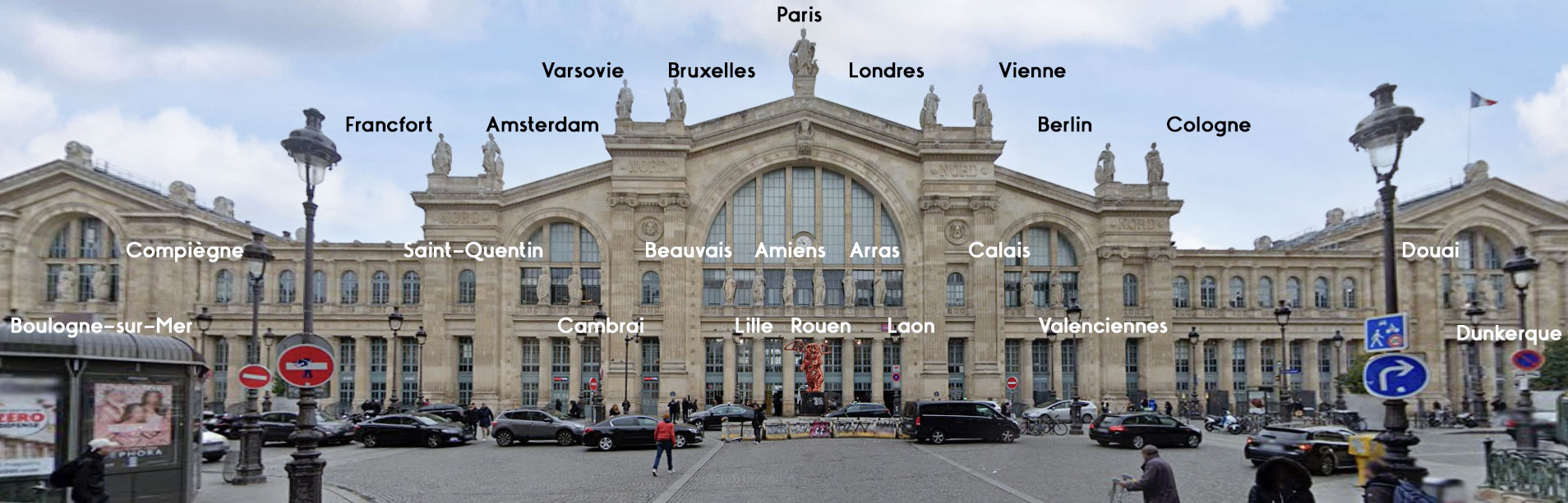 les 23 statues de la gare du Nord